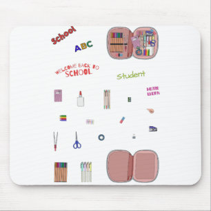 Bundle Set Pack Back to School Mouse Pad