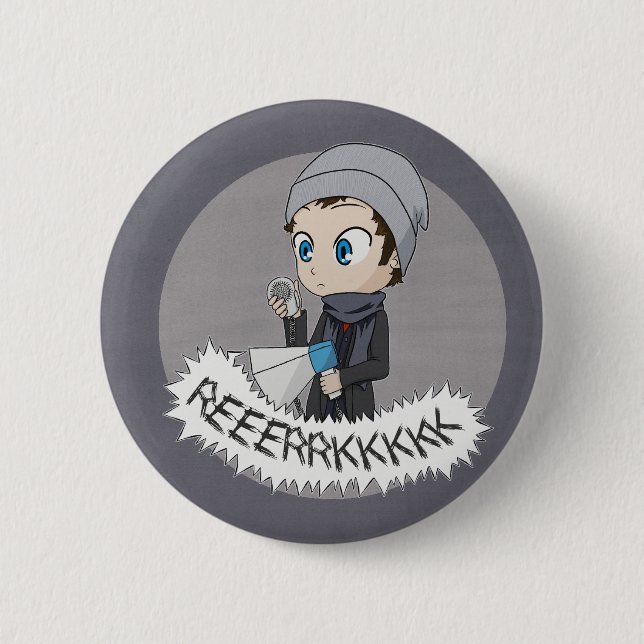 Bundled Misha 2 Inch Round Button (Front)