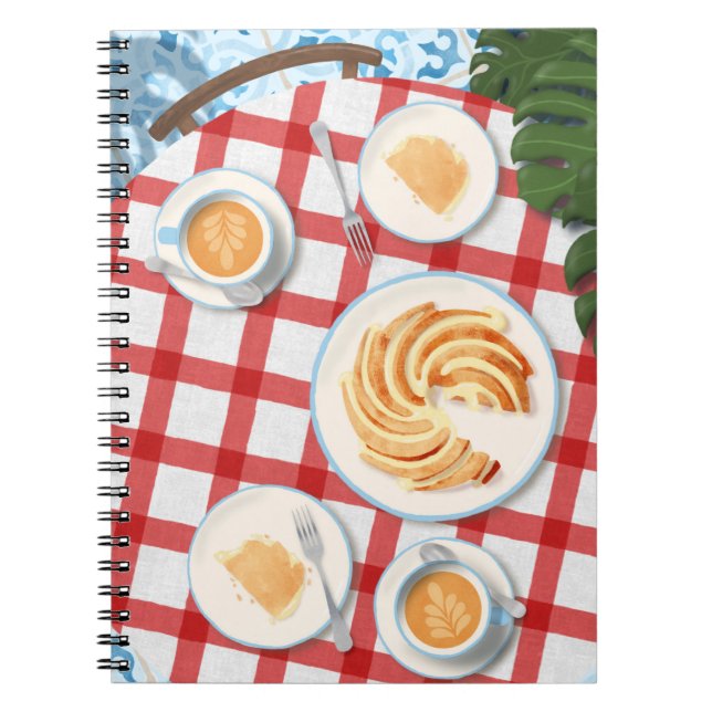 Bundt Cake and Coffee for Two Notebook (Front)