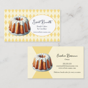 Bundt Cake Bakery Business Card