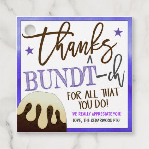 Bundt Cake Gift Tag