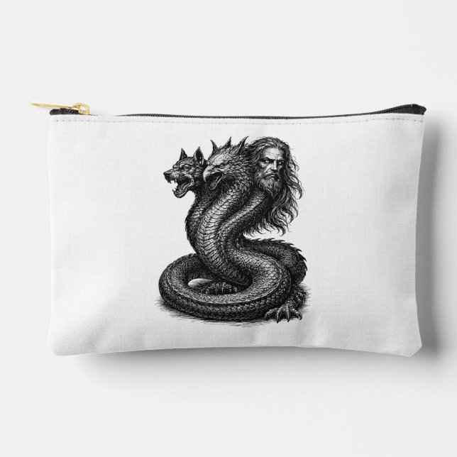Bune Demon Three Faces, One Power Accessory Pouch (Front)