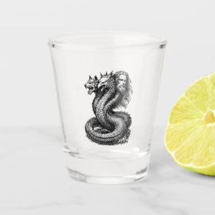 Bune Demon Three Faces, One Power Shot Glass