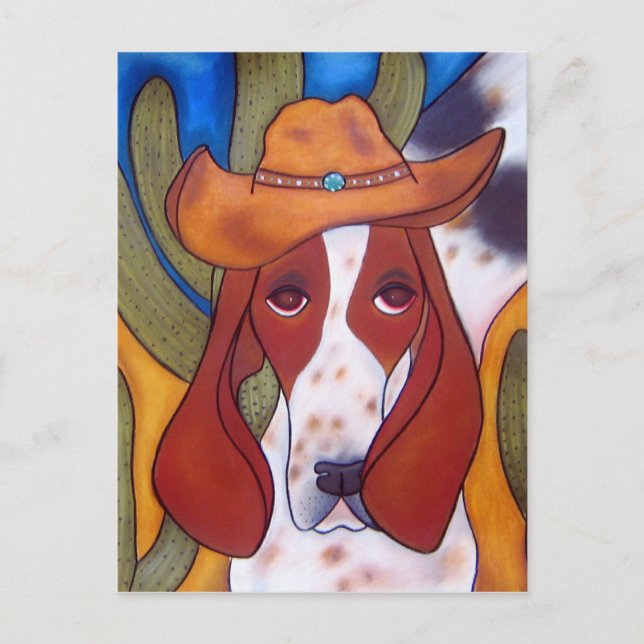 Bungalowart.com Desert Hound Postcard (Front)