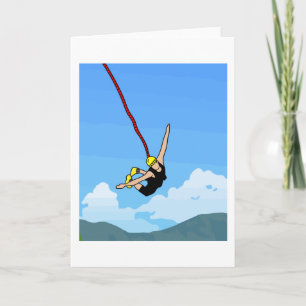 Bungee Jumping Jump To Freedom Card
