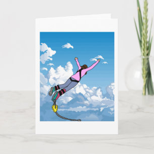 Bungee Jumping Jump To Freedom Card