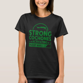 Bungee Jumping Strong Cochones Activating Bungy Ju T-Shirt