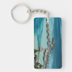 Bunglows of Beachcomber Hotel Keychain