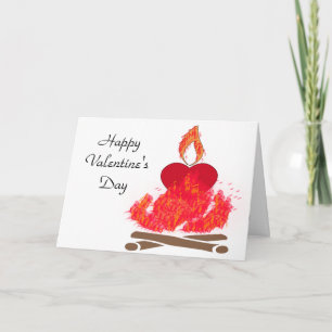 Buning heart valentine's day card