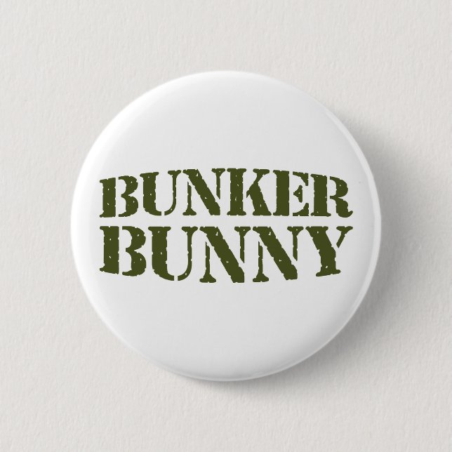 BUNKER BUNNY 2 INCH ROUND BUTTON (Front)