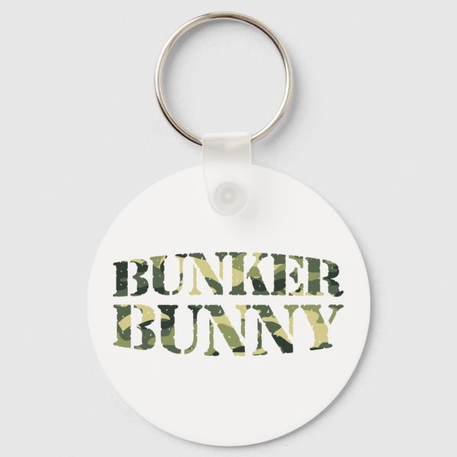 BUNKER BUNNY CAMO / CAMOUFLAGE KEYCHAIN (Front)