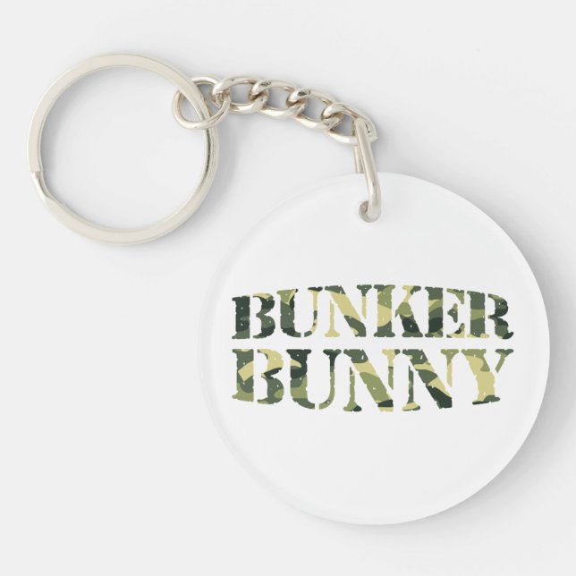 BUNKER BUNNY CAMO / CAMOUFLAGE KEYCHAIN (Front)