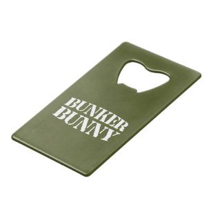 BUNKER BUNNY CREDIT CARD BOTTLE OPENER
