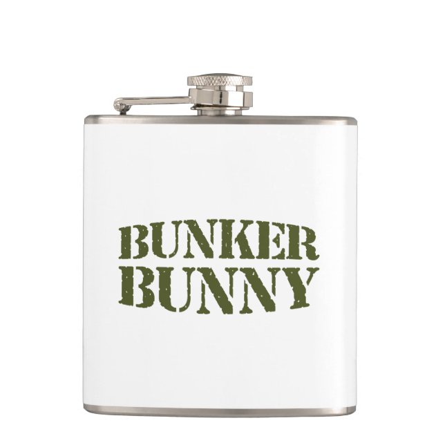 BUNKER BUNNY HIP FLASK (Front)