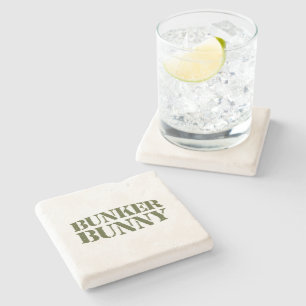 BUNKER BUNNY STONE COASTER