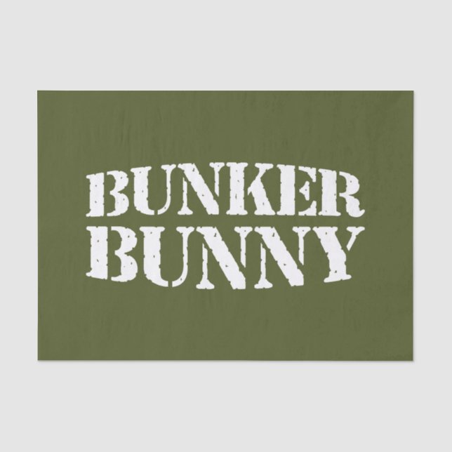 BUNKER BUNNY TISSUE PAPER (Front)