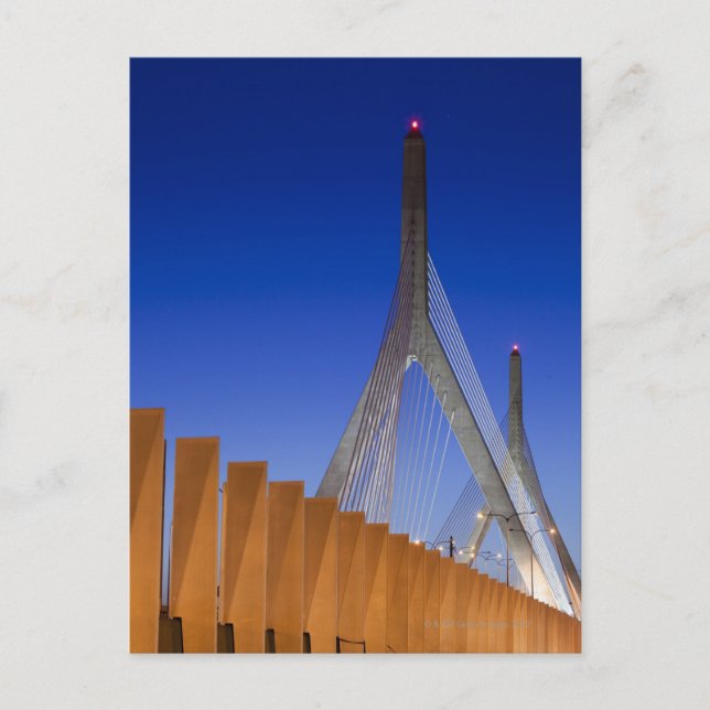 Bunker Hill Bridge, Boston, Massachusetts Postcard (Front)