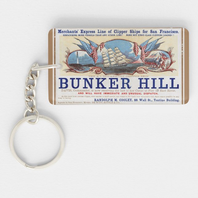 Bunker Hill Clipper sailing 1853 Keychain (Creator Uploaded)