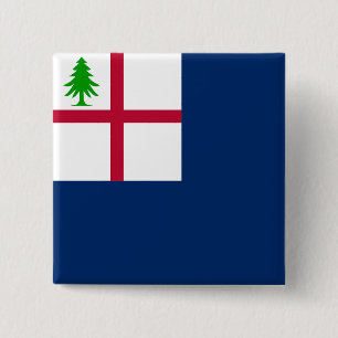 Bunker Hill Flag 2 Inch Square Button