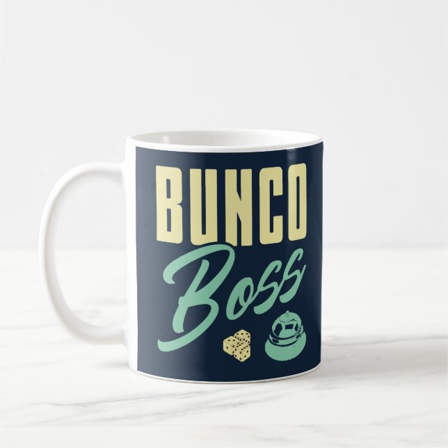 Bunko Boss - Bunco Enthusiast Coffee Mug (Left)