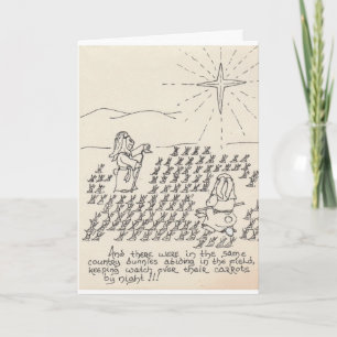 Bunnies Abiding Christmas Card