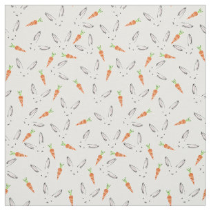 Bunnies and Carrots Fabric