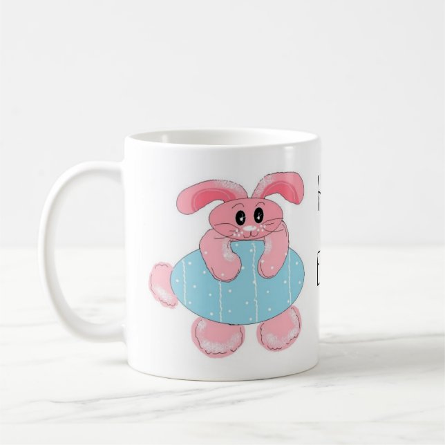 Bunnies and Eggs Coffee Mug (Left)
