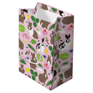 Bunnies And Their Treats Medium Gift Bag