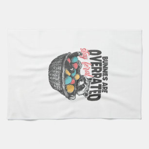 Bunnies are Overrated Stay Feral Raccoon Eggs Happ Kitchen Towel