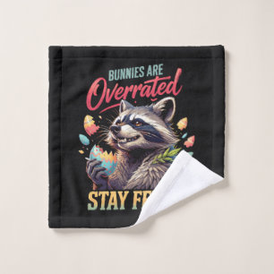 Bunnies Are Overrated Stay Feral Wash Cloth