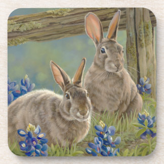 Bunnies & Bluebonnets Coaster