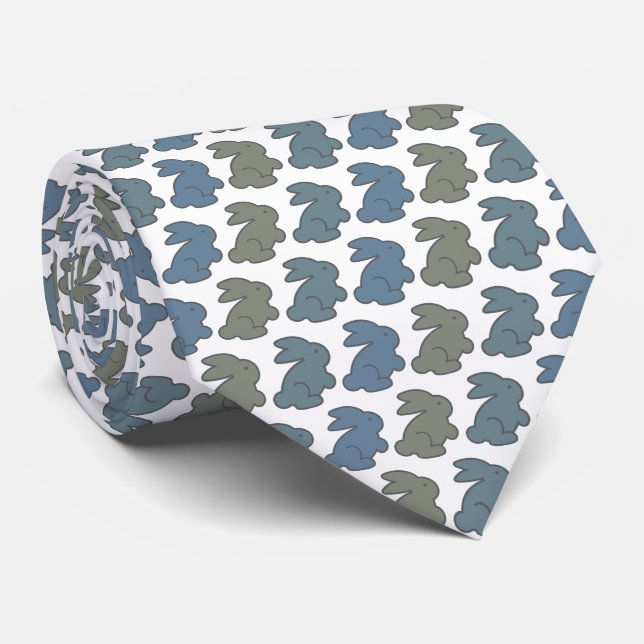 Bunnies Cravate Armani Gris (Roulé)