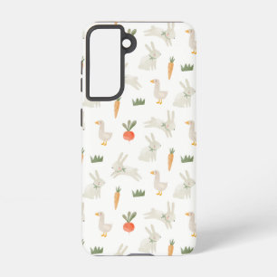 Bunnies & Ducks on the Farm Pattern Samsung Galaxy Case
