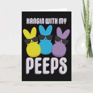 Bunnies Easter Hangin With My Bunnies Cool Bunnies Card