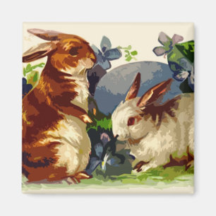 Bunnies Easter Magnet