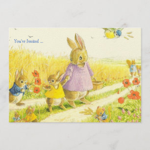 Bunnies Easter Party Invitation