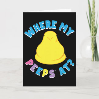 Bunnies Easter Where My Bunnies At Clic Chick  Card