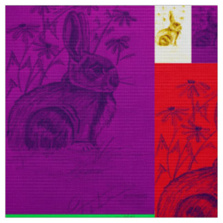 Bunnies en tissu couleur sauvage