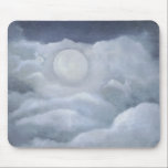 Bunnies Hopping Mousepad<br><div class="desc">These bunny "clouds" are hopping in the moonlight!</div>