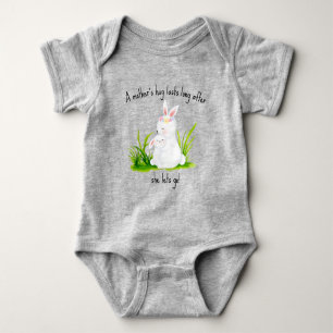 Bunnies Hugging Baby Bodysuit