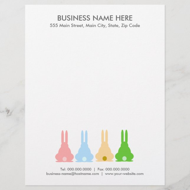 Bunnies Letterhead (Front)
