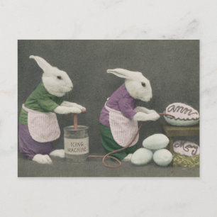 Bunnies Make the Eggs Postcard