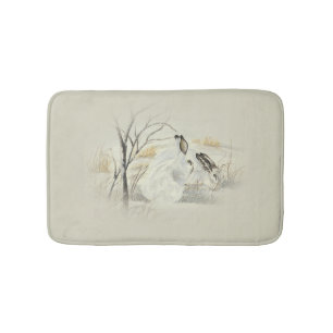 Bunnies / Rabbits Bath Mat