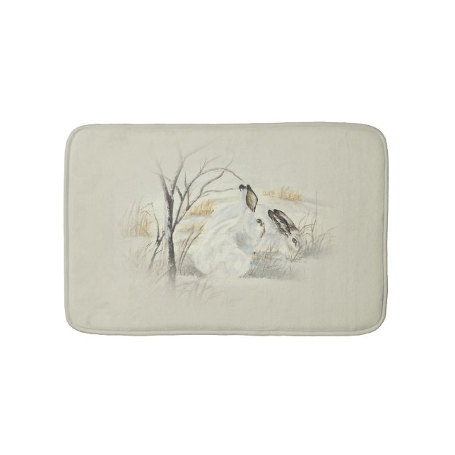 Bunnies / Rabbits Bath Mat (Front)