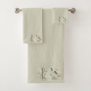 Bunnies / Rabbits Bath Towel Set