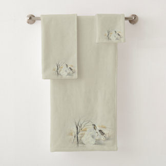 Bunnies / Rabbits Bath Towel Set