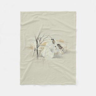 Bunnies / Rabbits Fleece Blanket