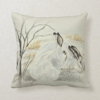 Bunnies / Rabbits Throw Pillow