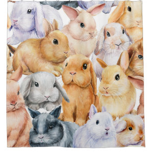 Bunnies Watercolor Animal Background