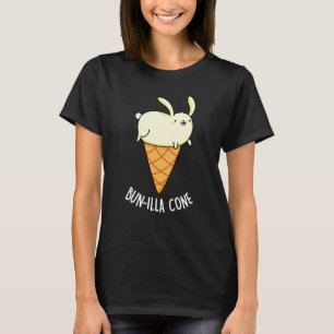 Bunnilla Cone Funny Bunny Vanilla Dark BG T-Shirt